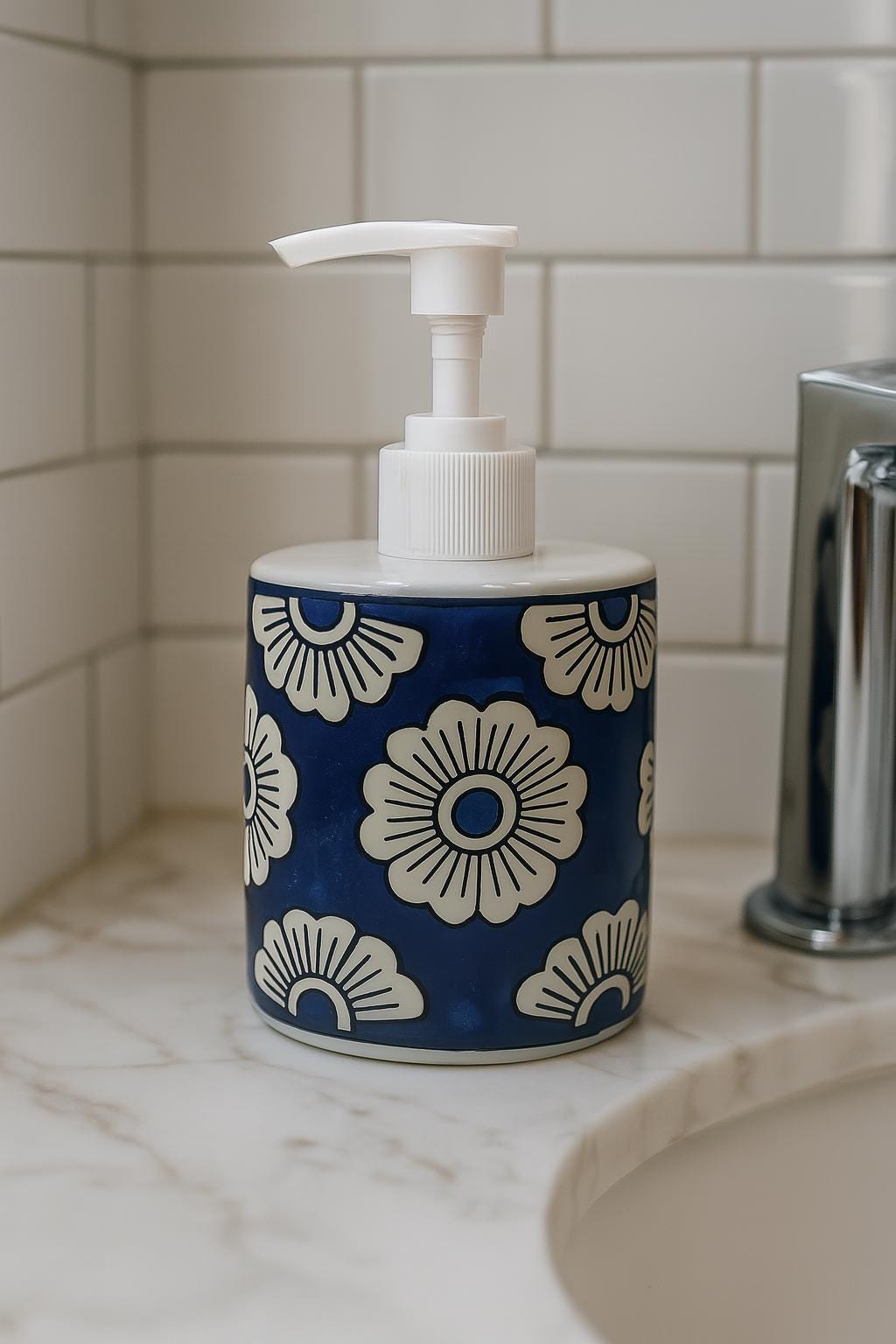 Boho Floral Soap Dispenser