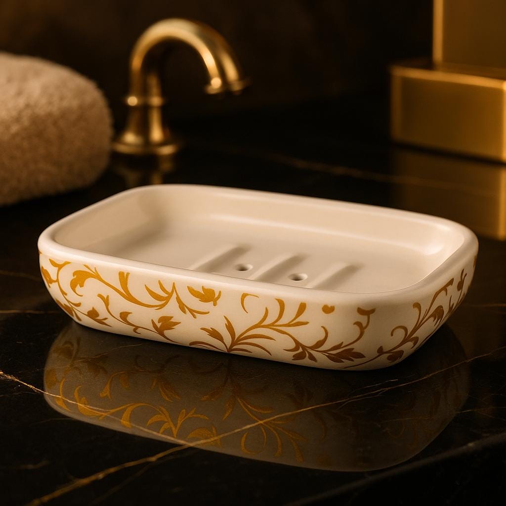 Chic Boho Ceramic Bath Set