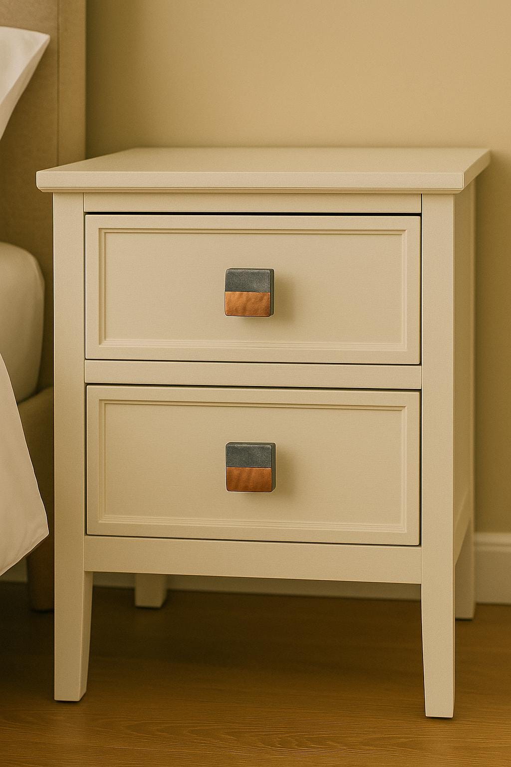 Modern Brass Marble Drawer Pull