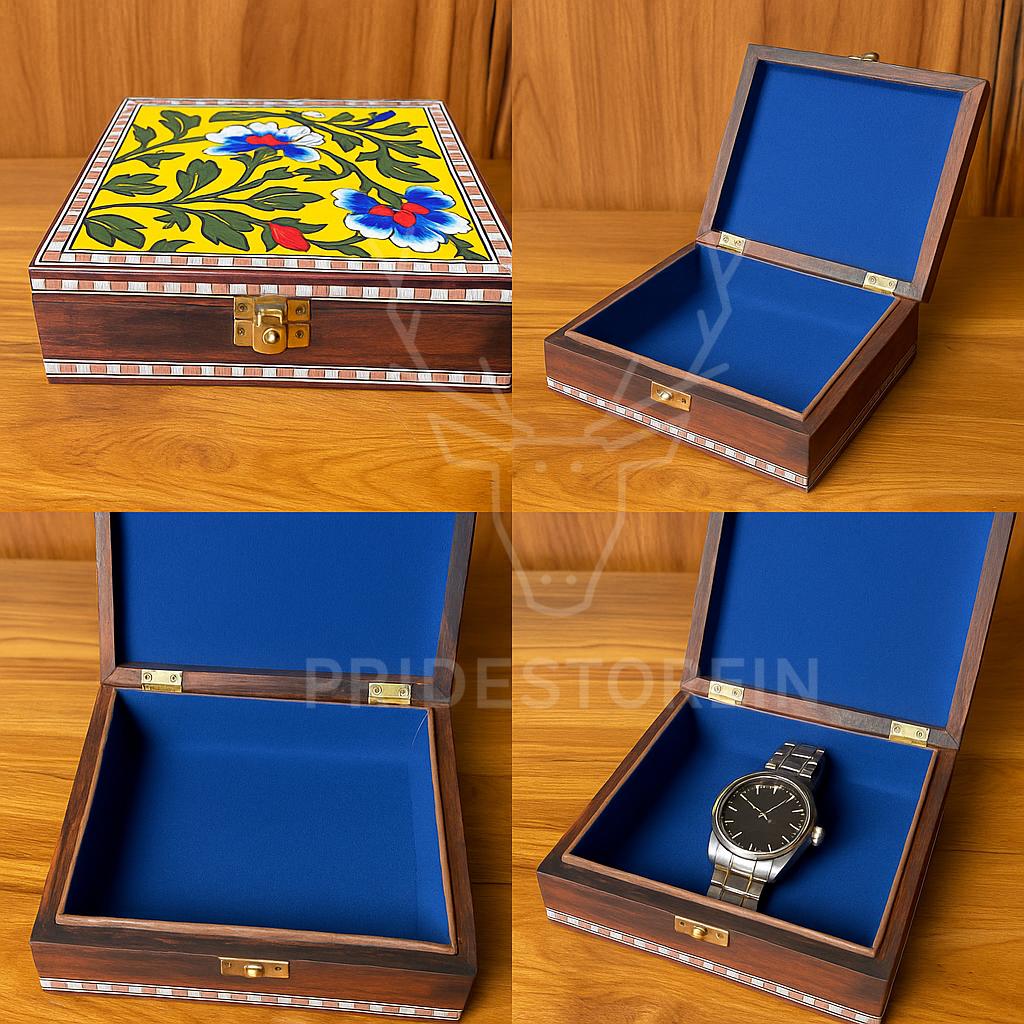 Boho Floral Jewelry Box