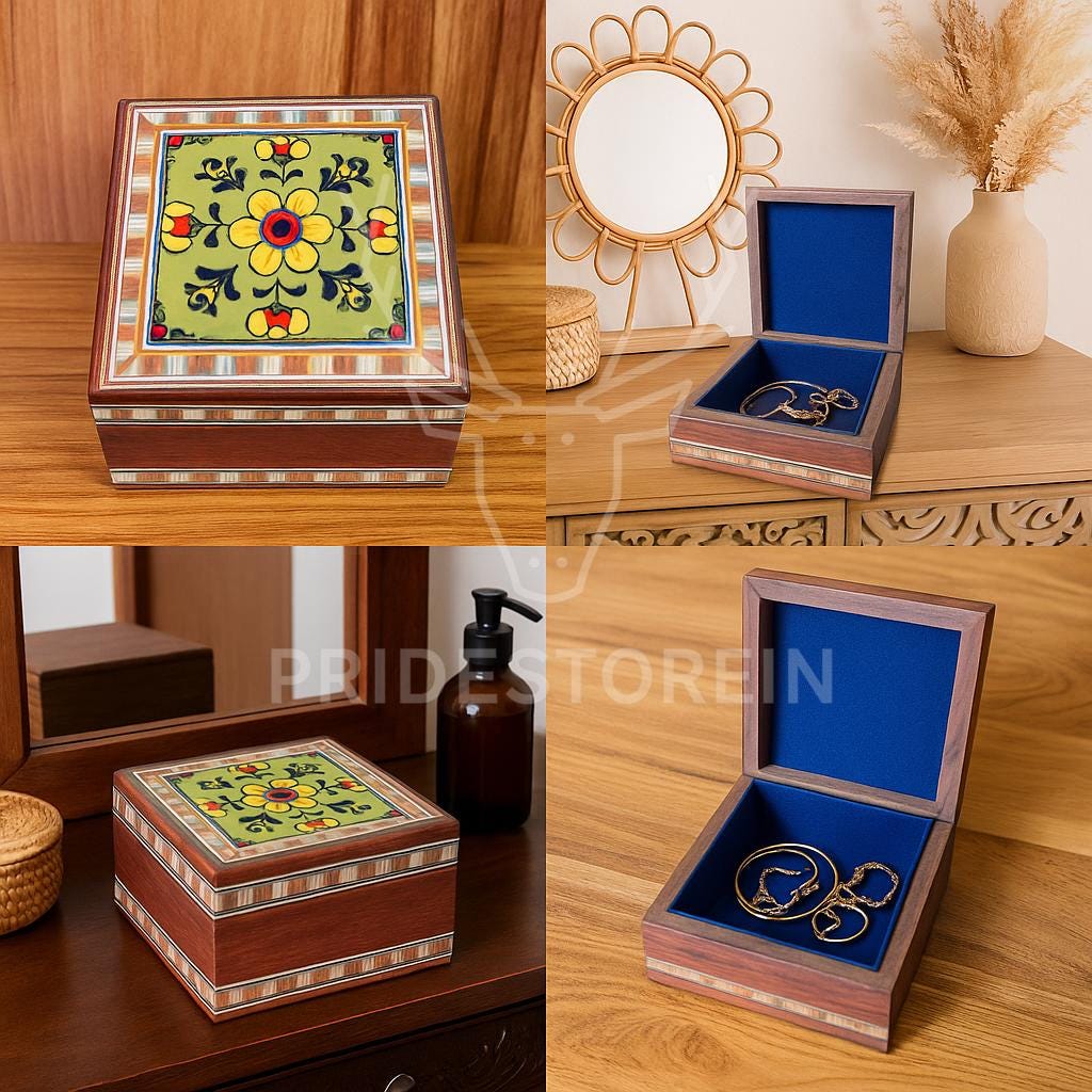 Unique Floral Ring Box