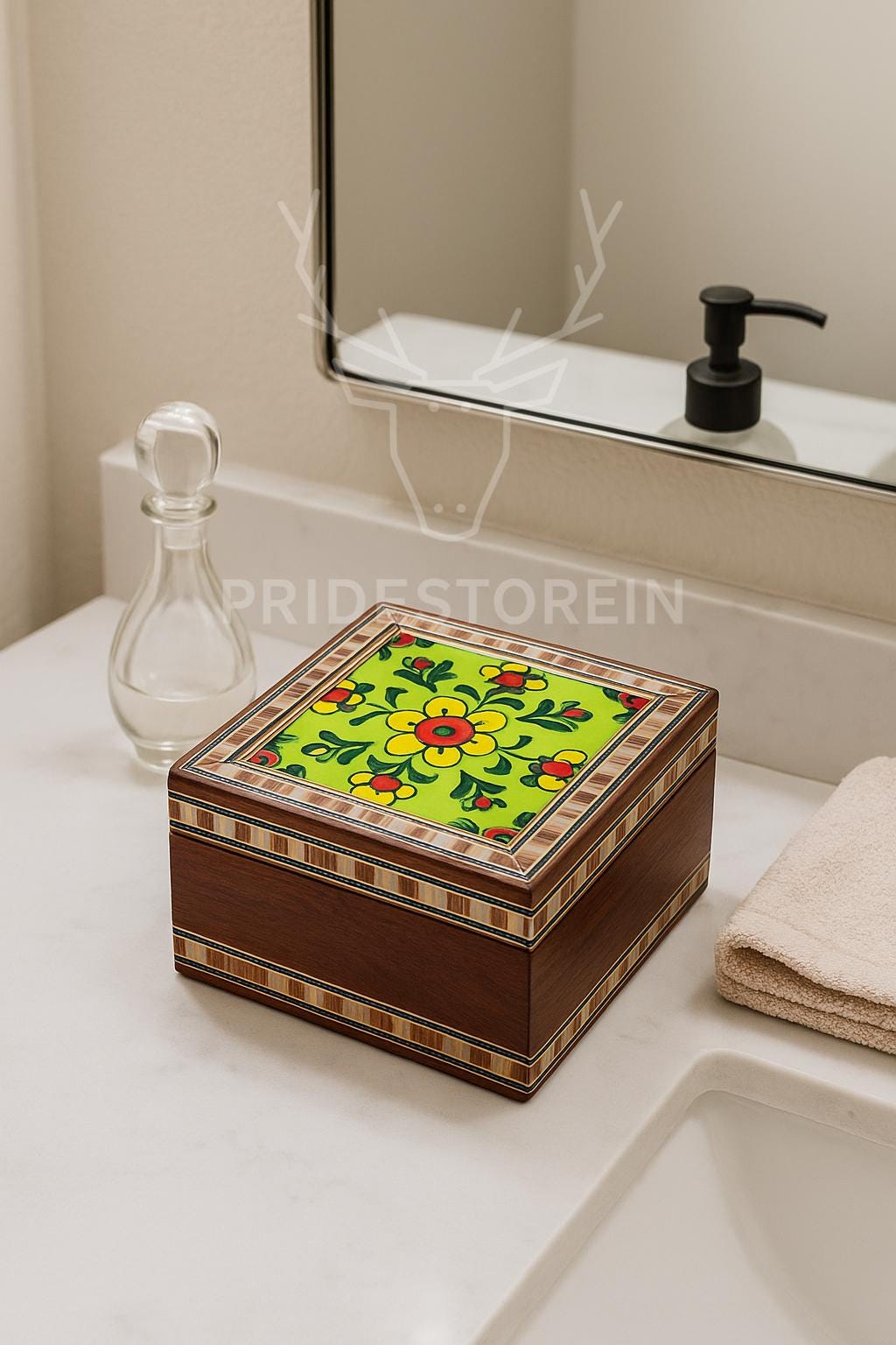 Unique Floral Ring Box