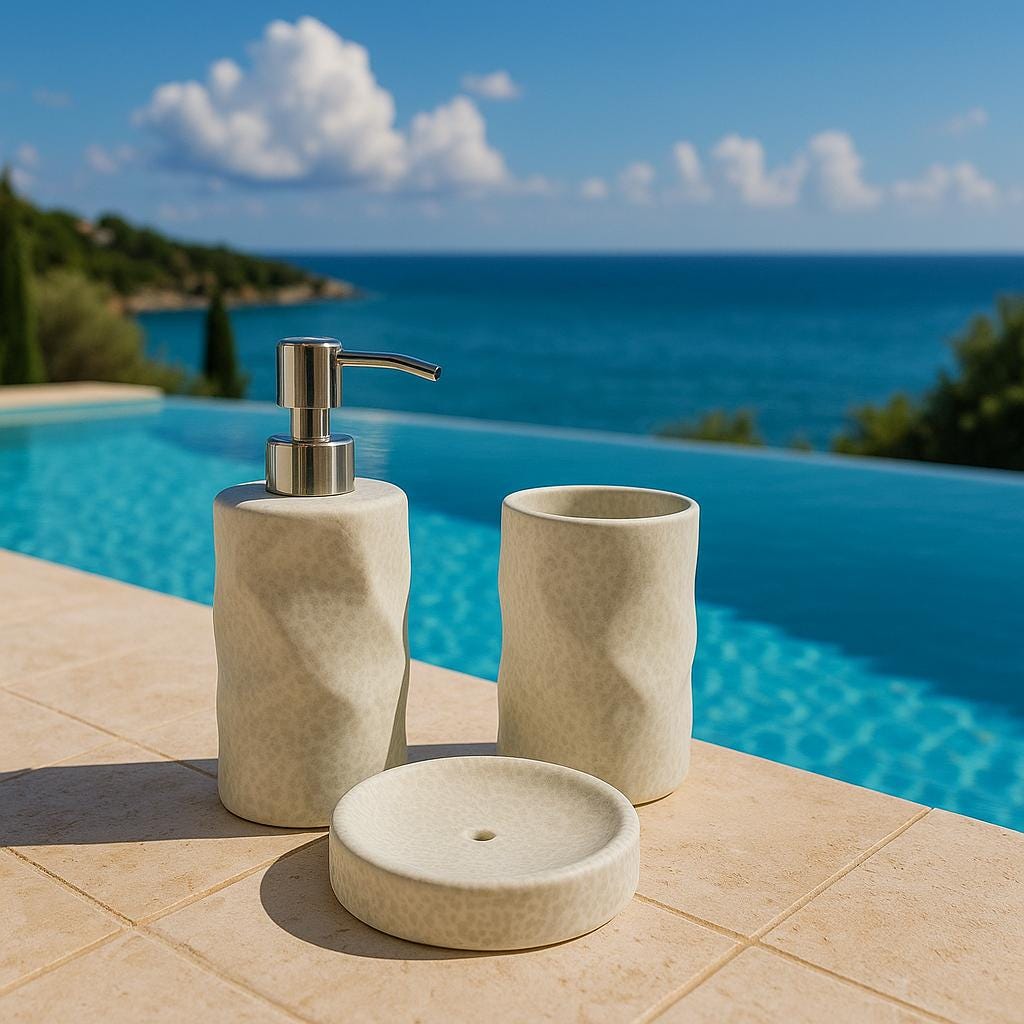 Chic Green Bathroom Set