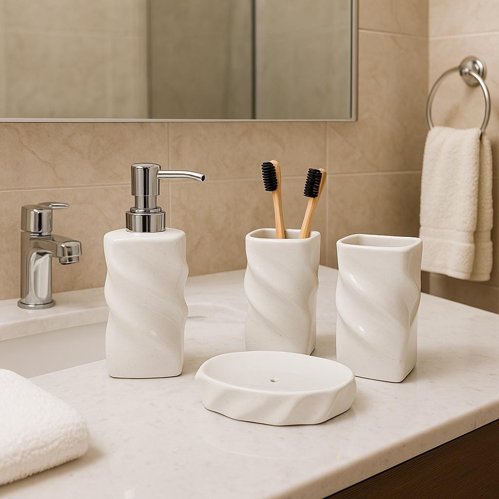 Chic Twisted Ceramic Set