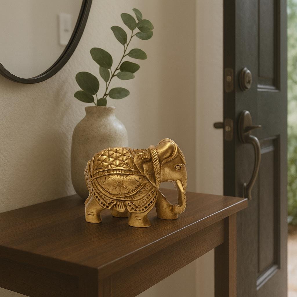 Golden Elephant for Good Luck