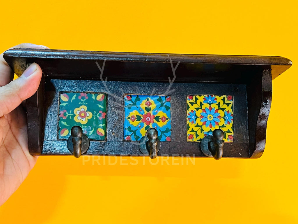 Modern Espresso Key Rack
