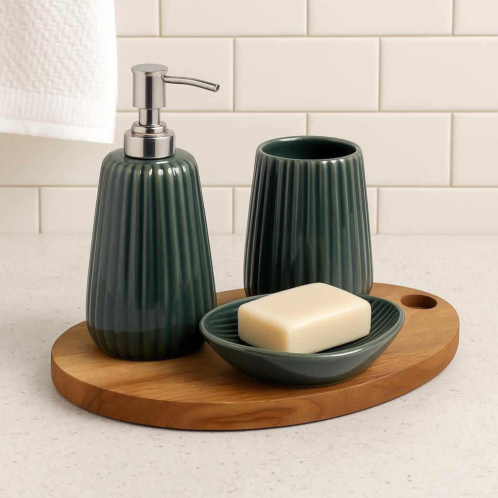 Modern Ceramic Bath Set 3pc