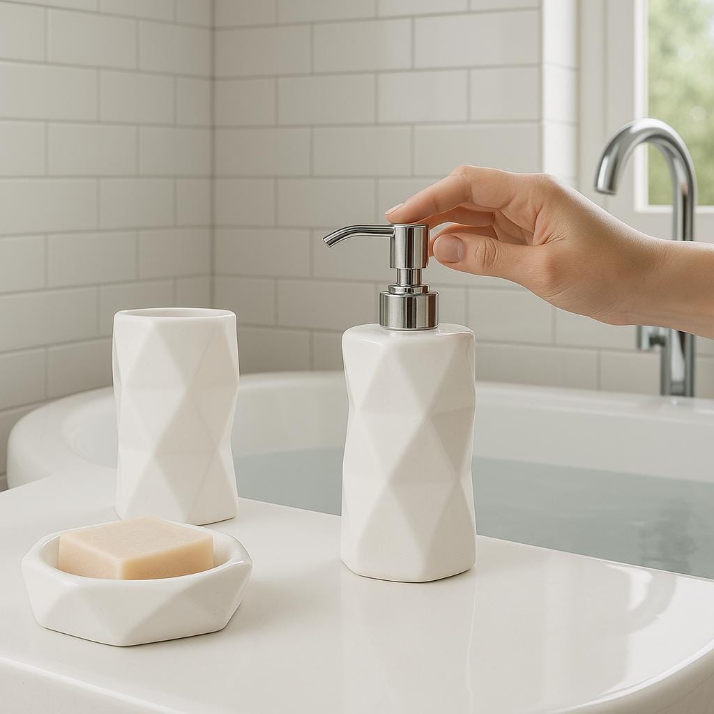 Chic Ceramic Bath Set 3pc