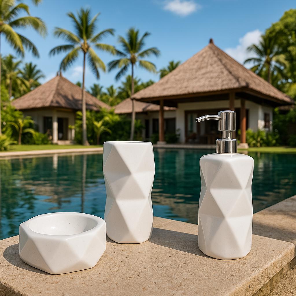 Chic Ceramic Bath Set 3pc