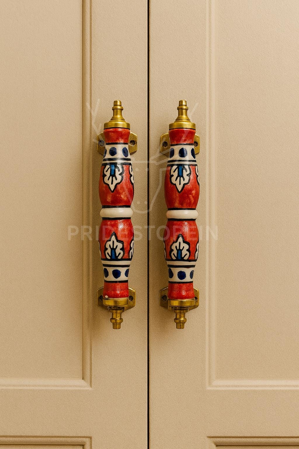 Boho Brass Cabinet Pulls Set