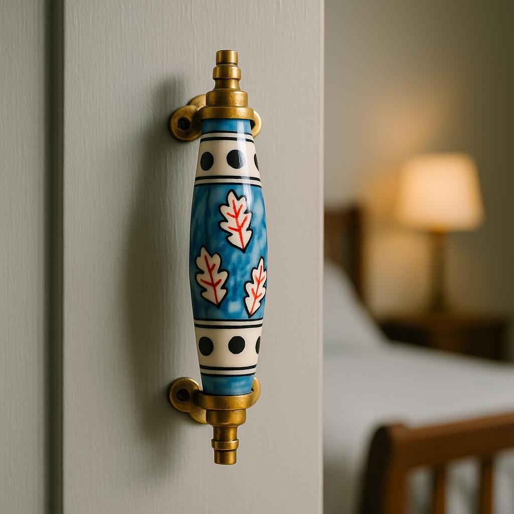 Royal Blue Ceramic Knobs Set