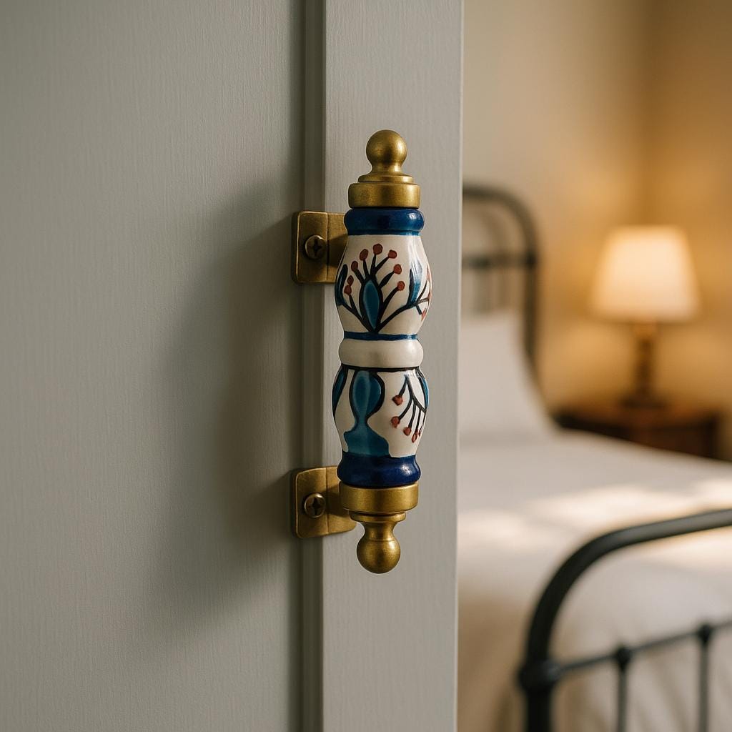 Blue & White Ceramic Drawer Pulls