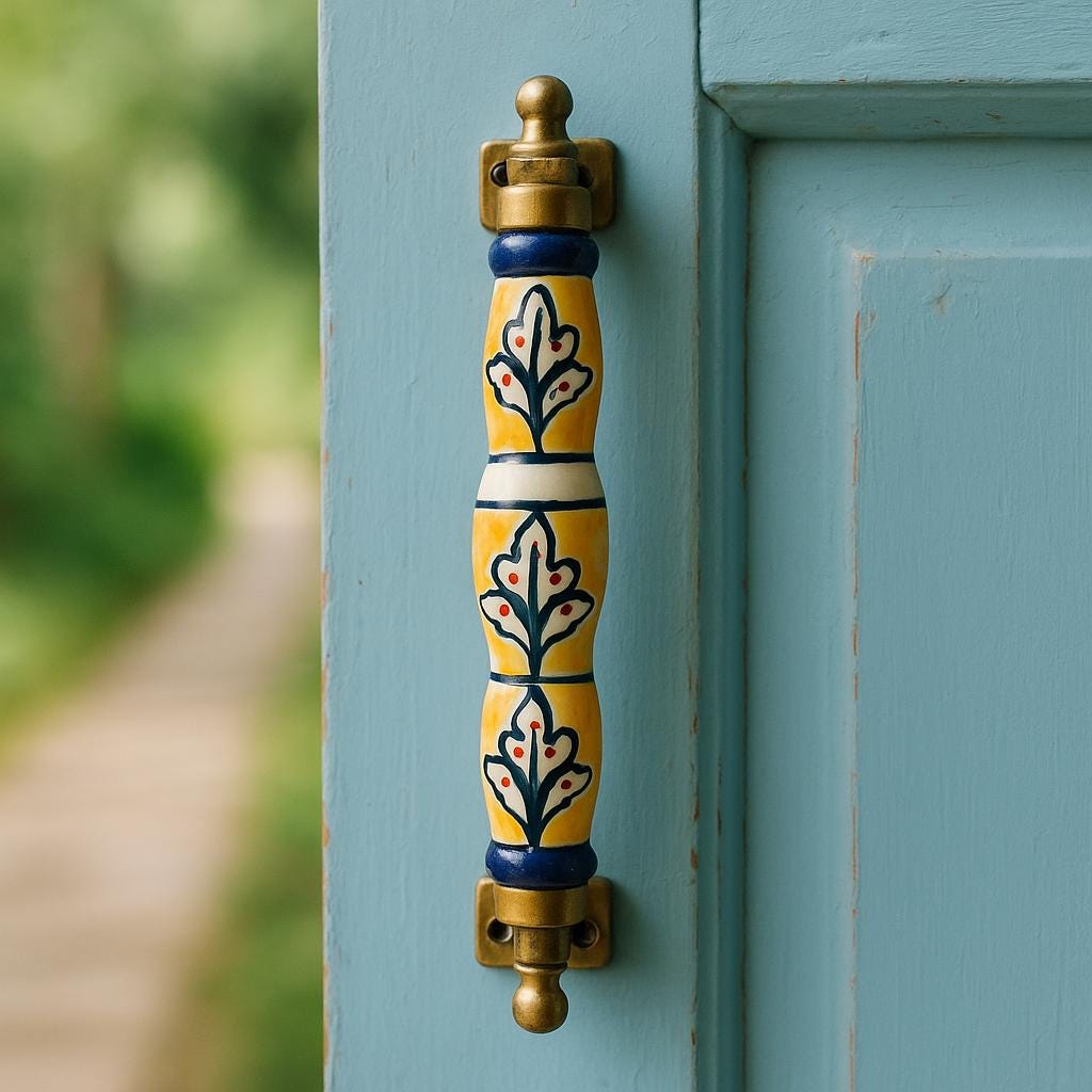Boho Ceramic Door Handles
