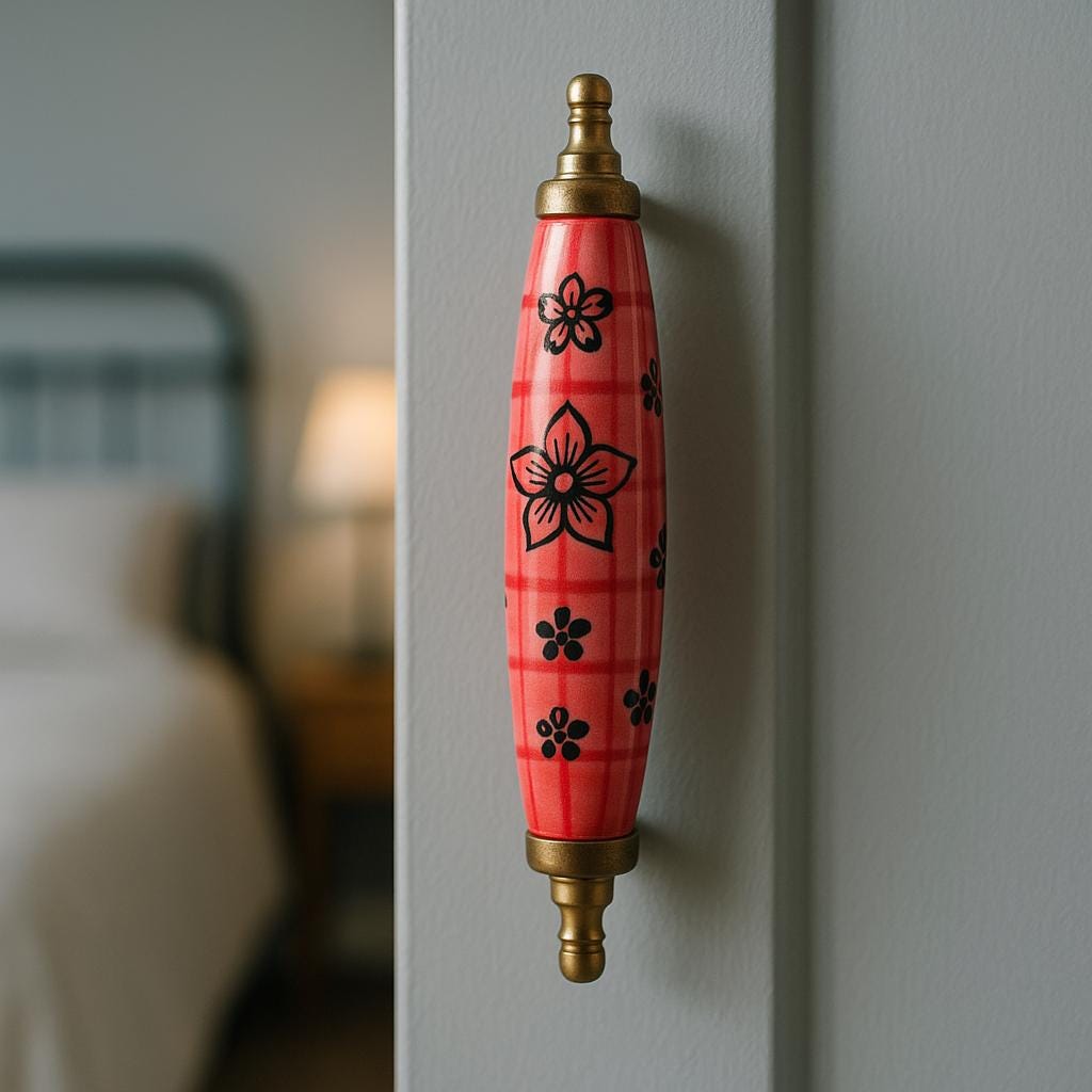 Floral Cabinet Handles Set