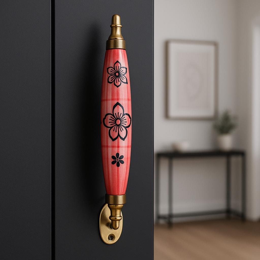 Floral Cabinet Handles Set