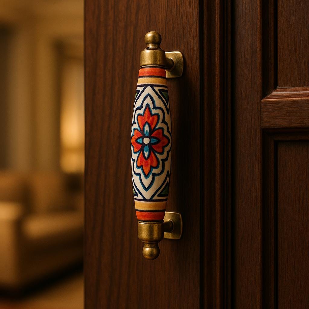 Vintage Floral Drawer Pulls