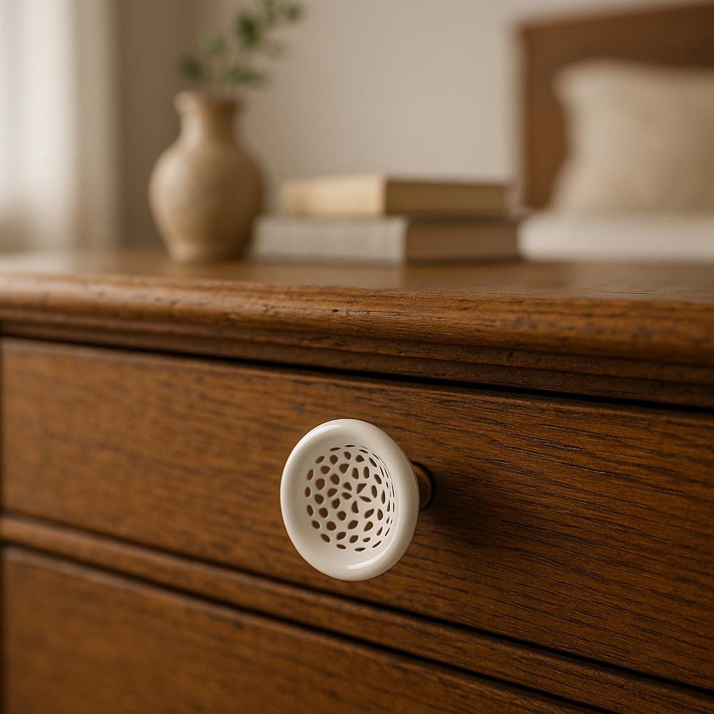 Chic Gold Ceramic Drain Cover