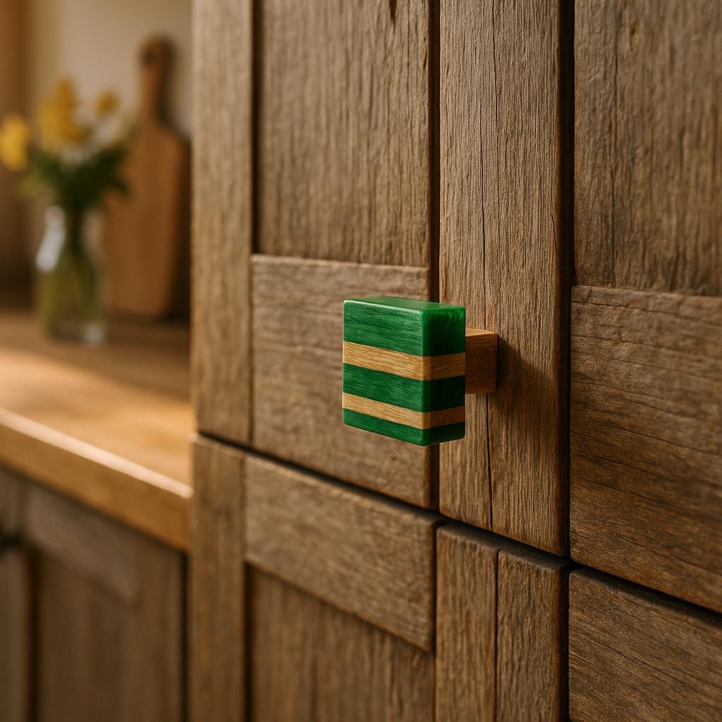 Colorful Resin Wood Drawer Knobs