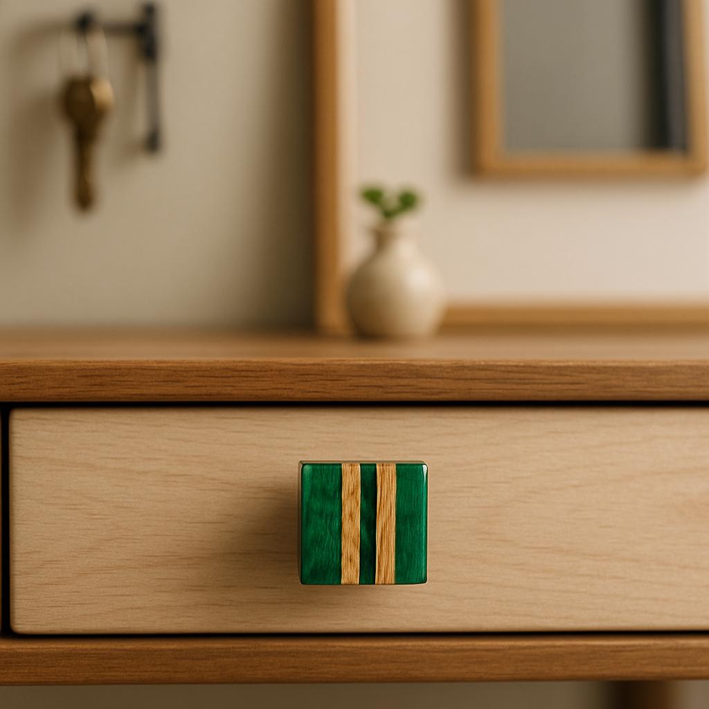 Colorful Resin Wood Drawer Knobs