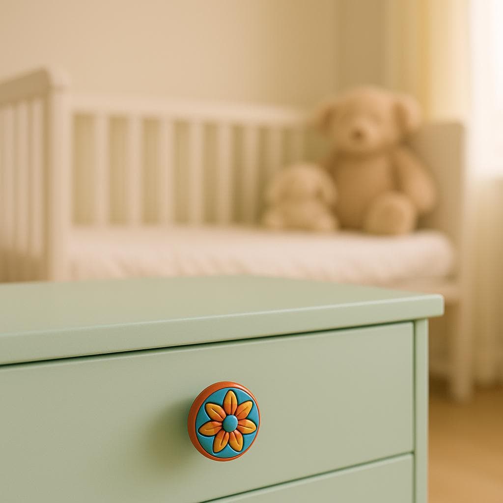 Colorful Ceramic Knobs Set 6