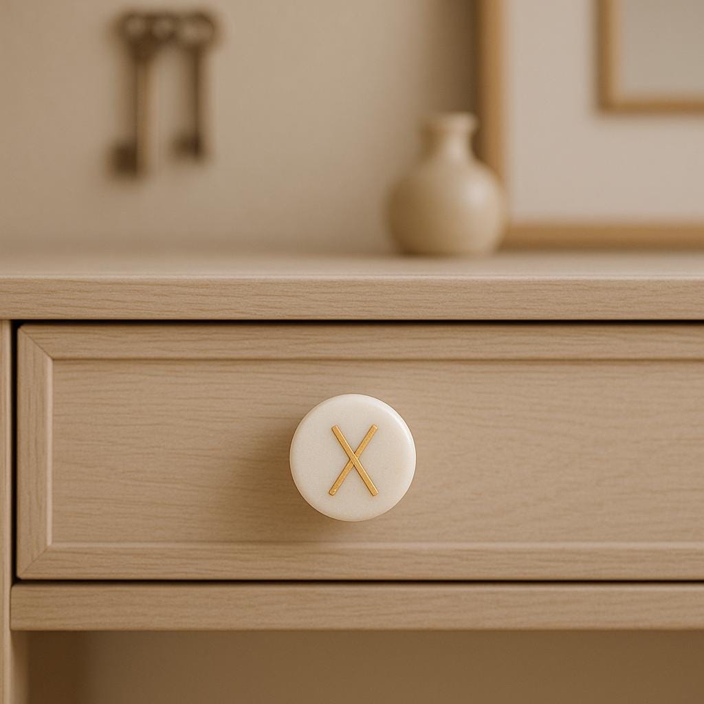 Chic Brass & Marble Drawer Pulls