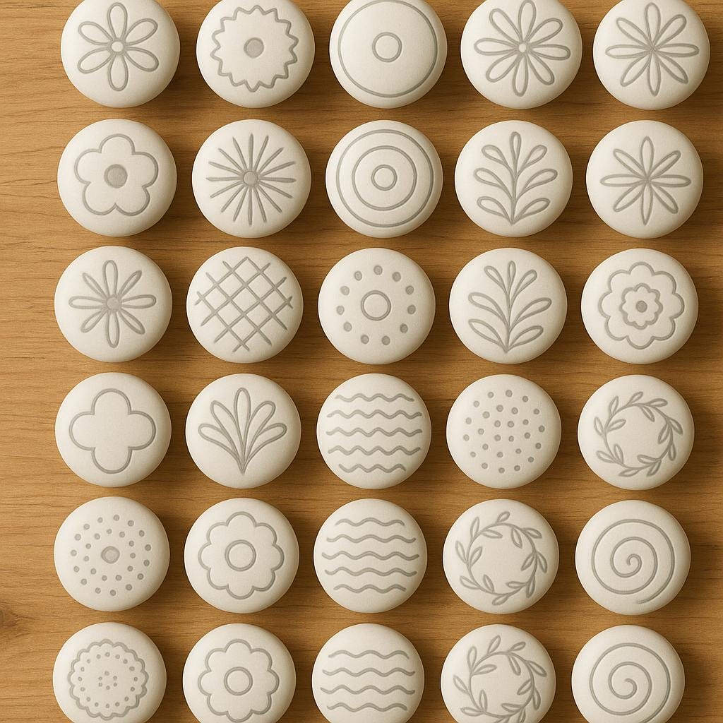 Minimalist White Cabinet Knobs