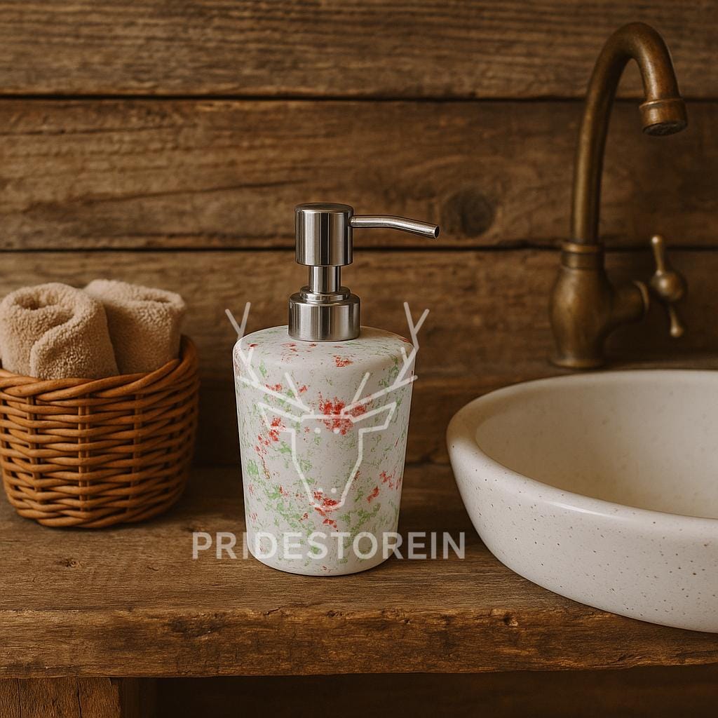 Coral Ceramic Soap Dispenser