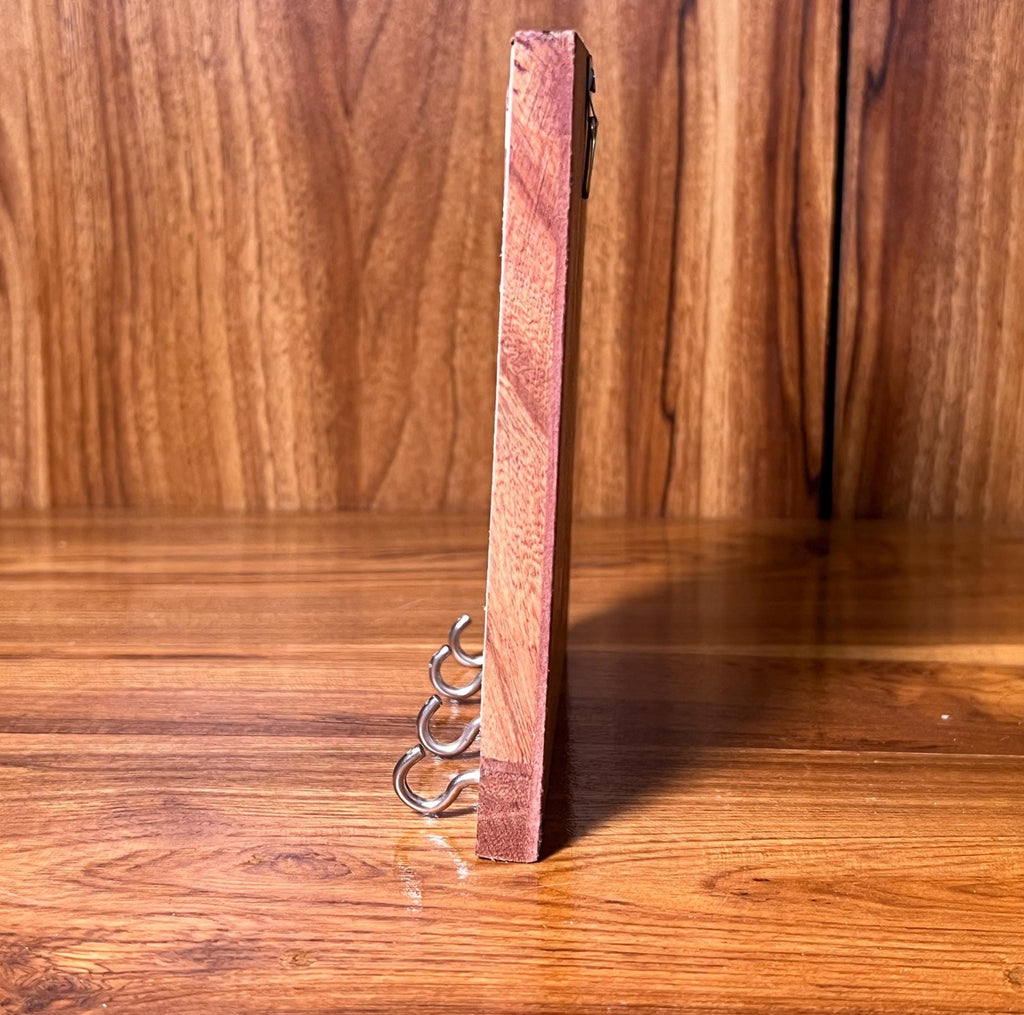 Boho Wood Key Holder Decor