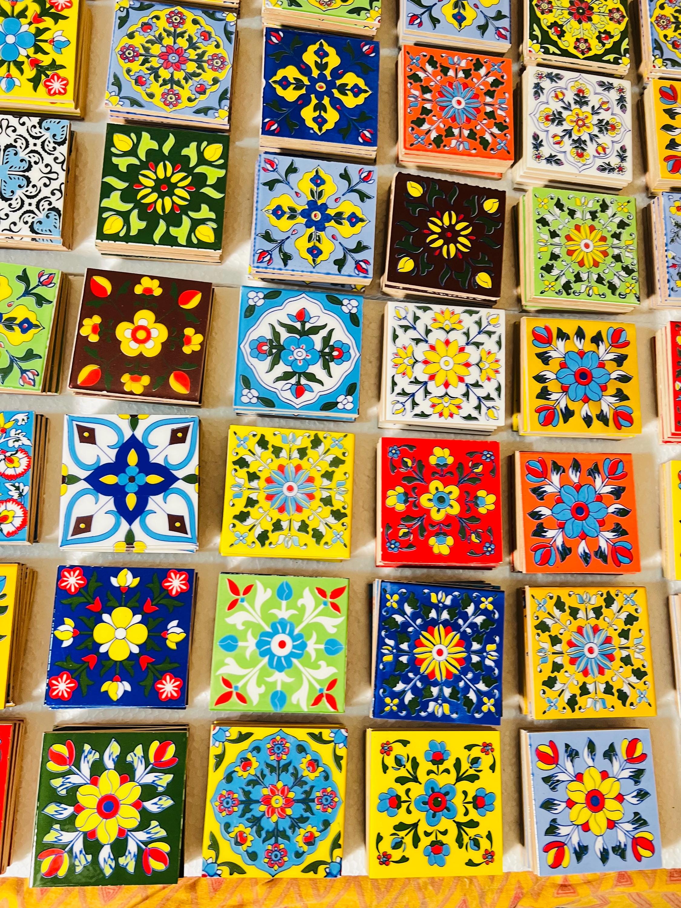 Vibrant Yellow Talavera Tile
