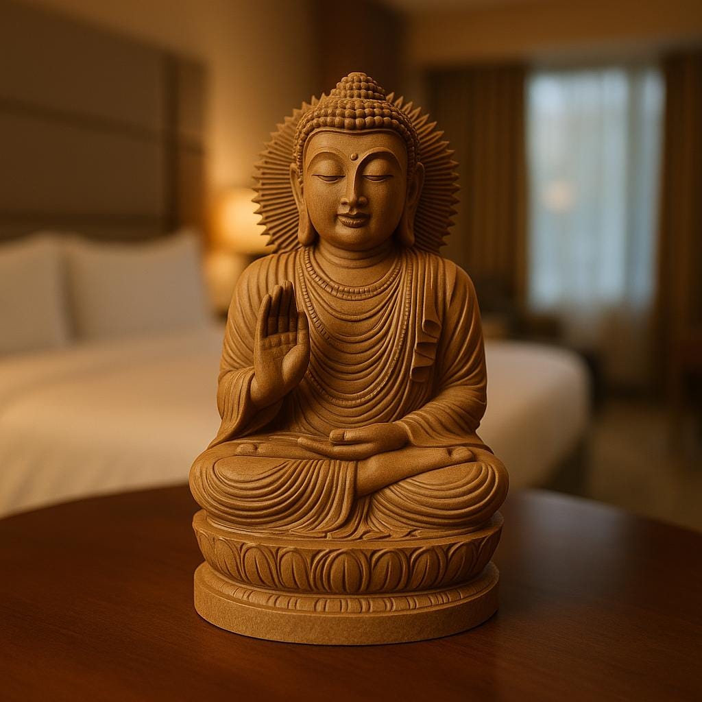Hand Carved Buddha Decor