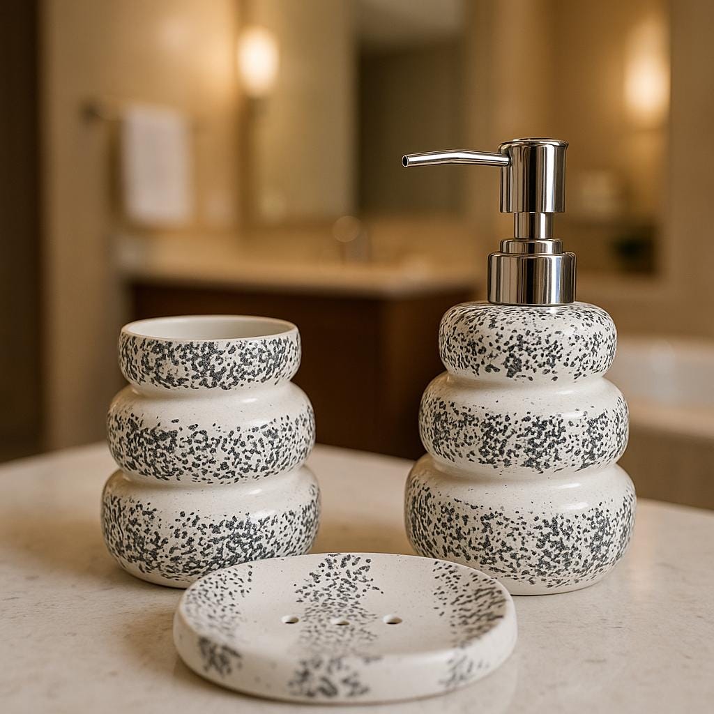 Modern Speckled Bath Set