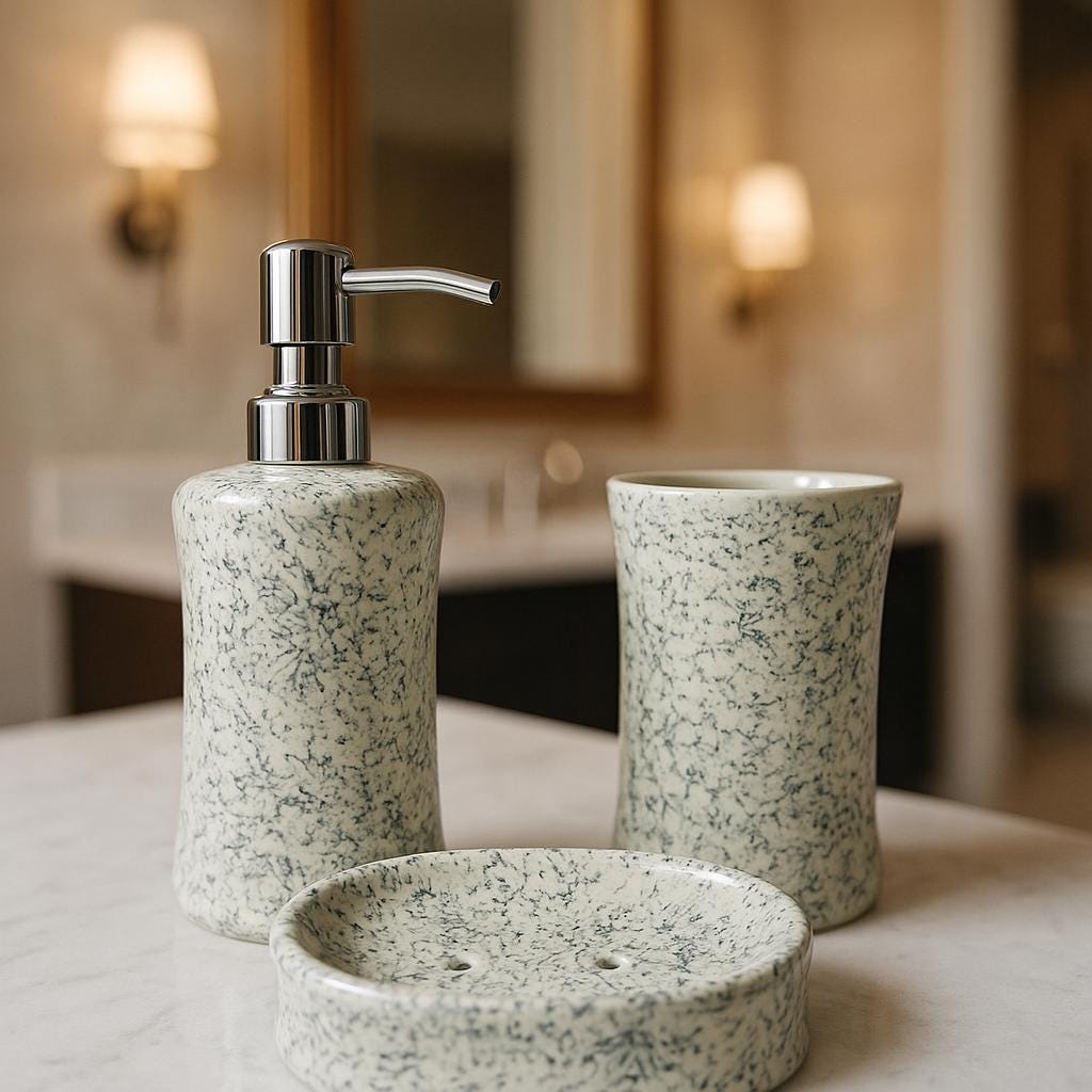 Chic Speckled Bath Set