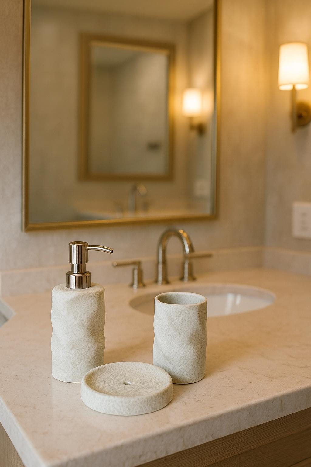 Chic Green Bathroom Set