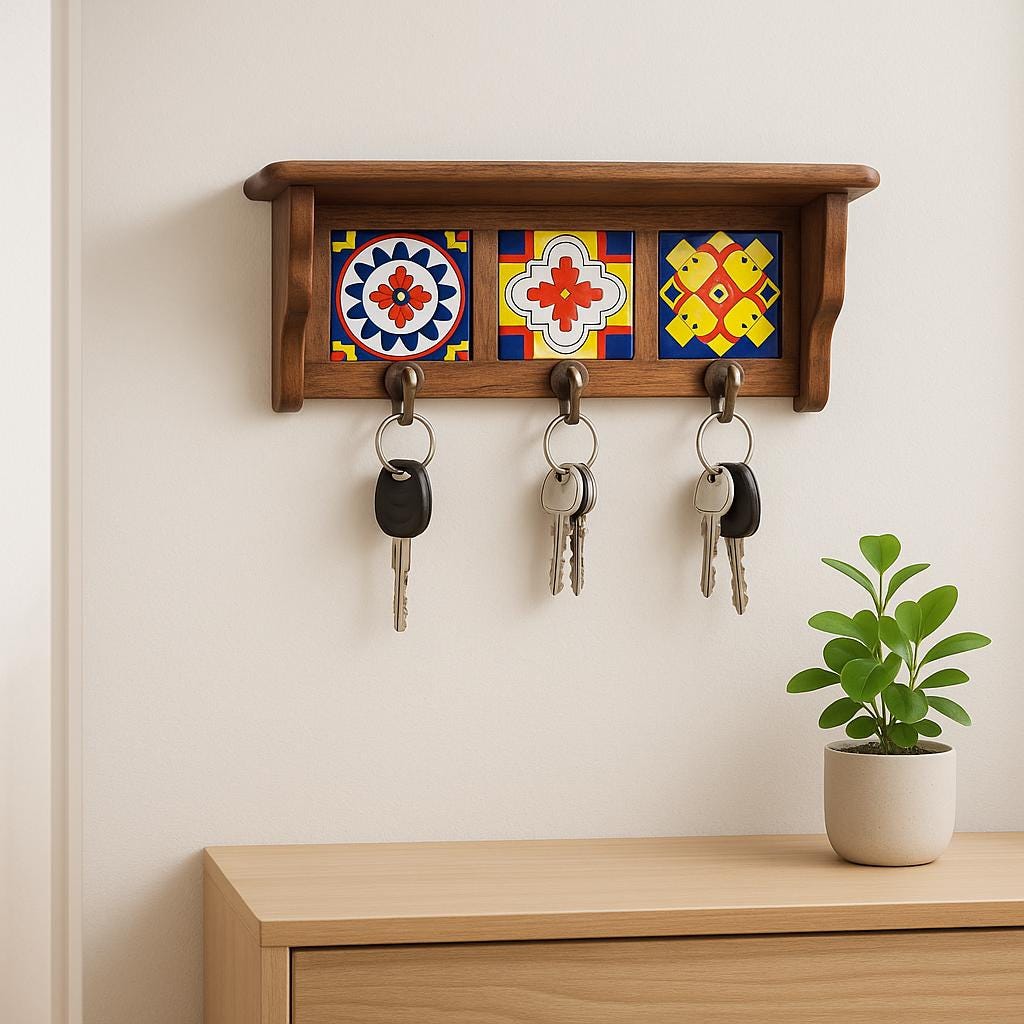 Vibrant Wooden Wall Hooks
