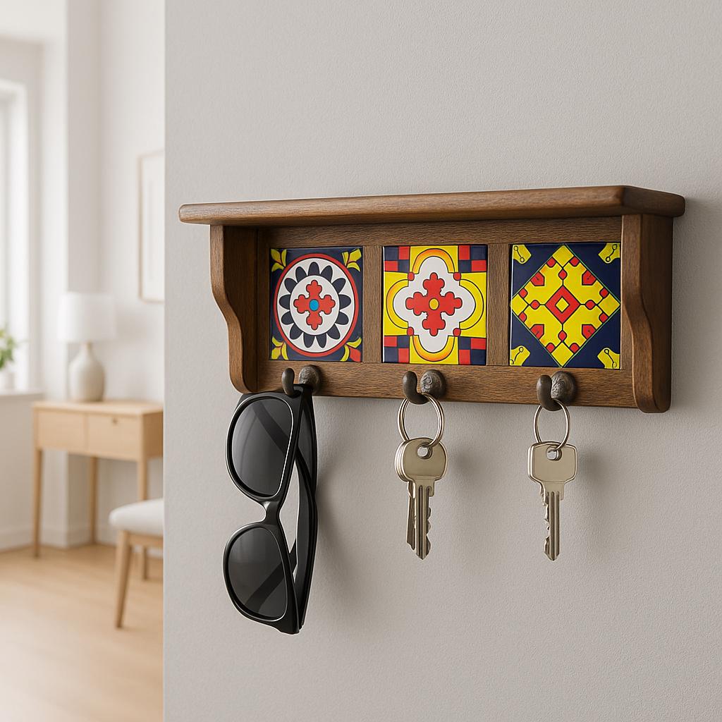 Vibrant Wooden Wall Hooks