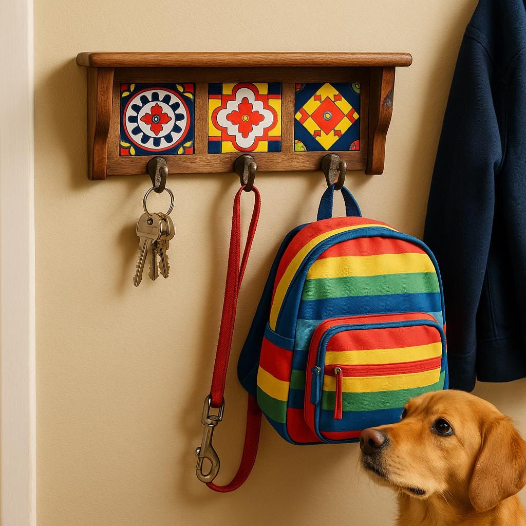 Vibrant Wooden Wall Hooks