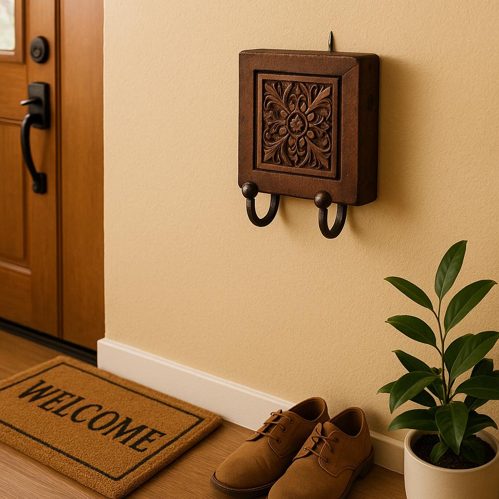 Vintage Wood Wall Hook Decor