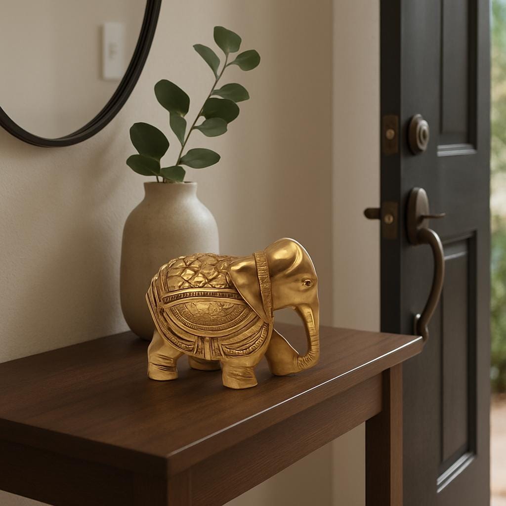 Golden Elephant for Good Luck