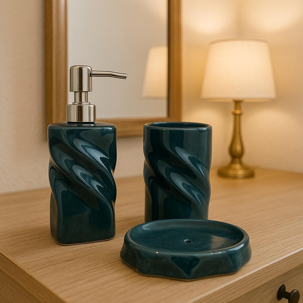 Elegant Green Bathroom Set