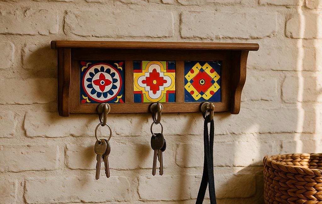 Vibrant Wooden Wall Hooks