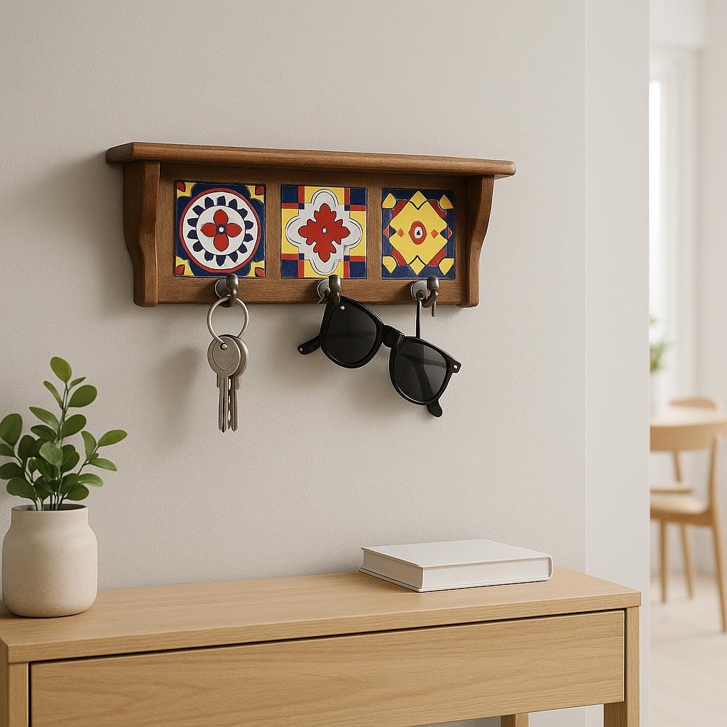 Colorful Tile Wall Hooks