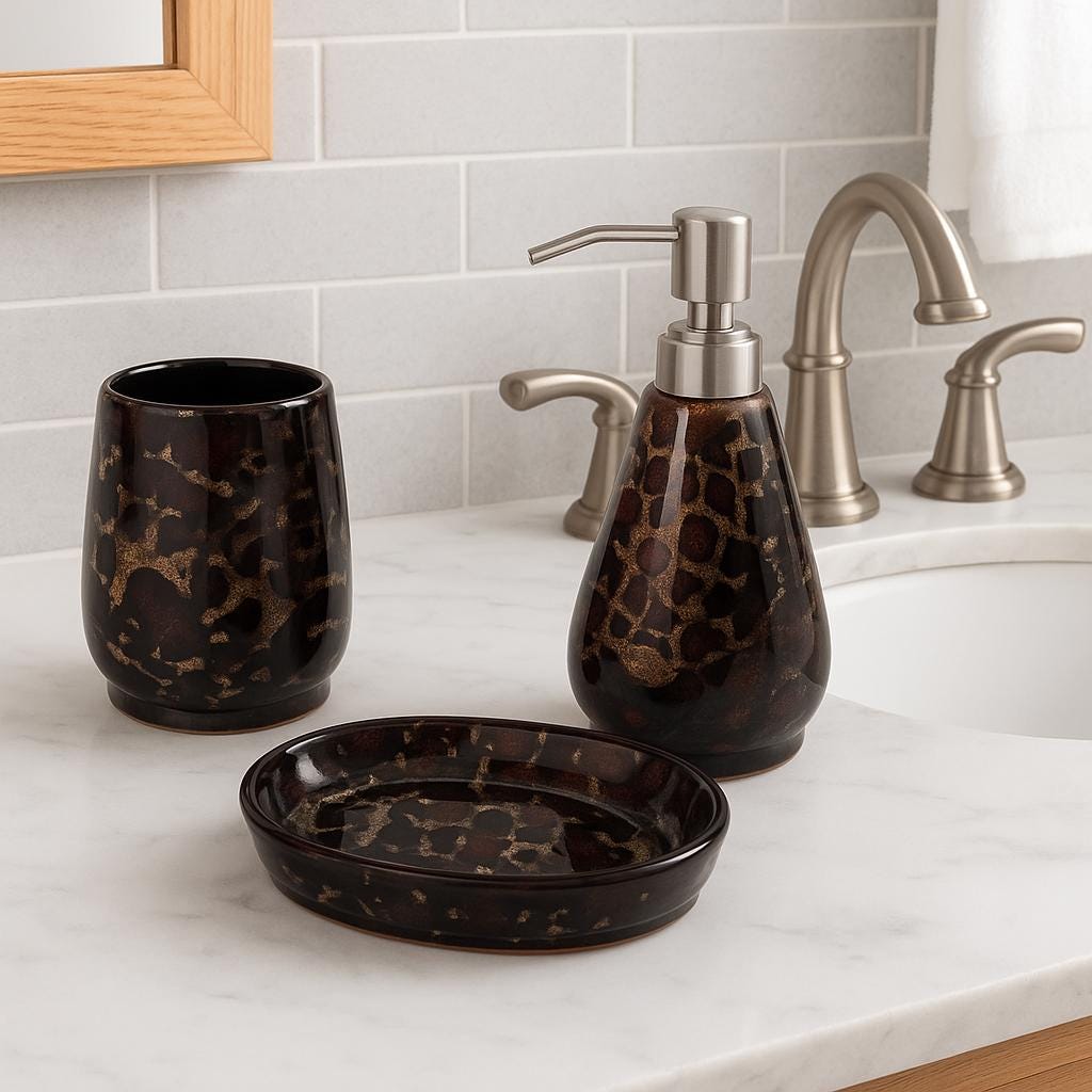 Modern Ceramic Bath Set