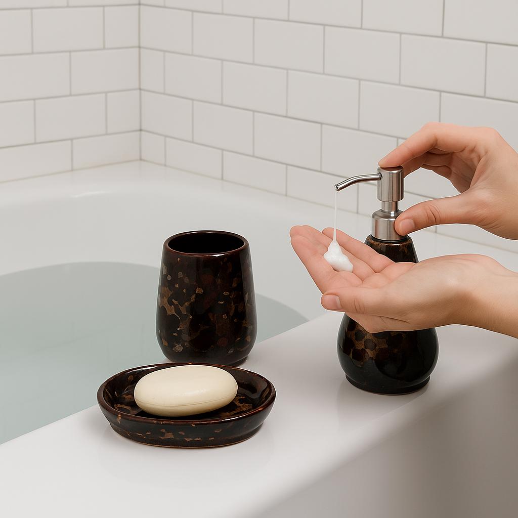 Modern Ceramic Bath Set