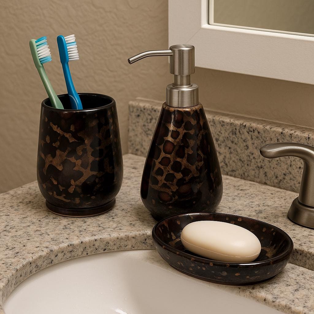 Modern Ceramic Bath Set