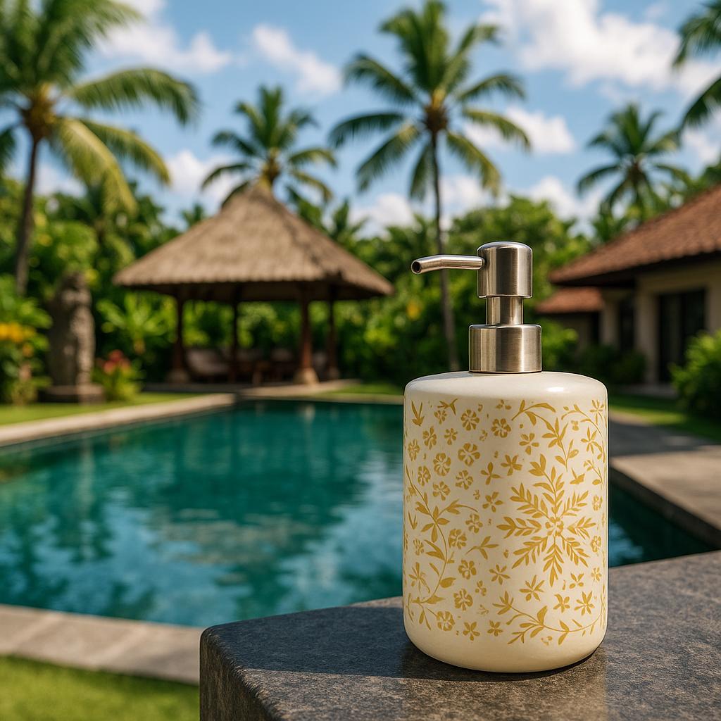 Vintage Floral Soap Dispenser