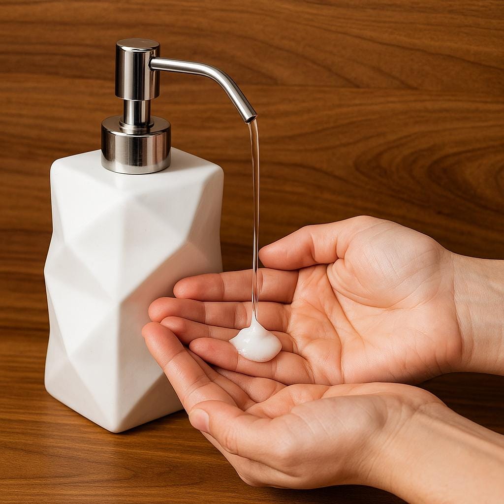 Chic Geometric Soap Dispenser