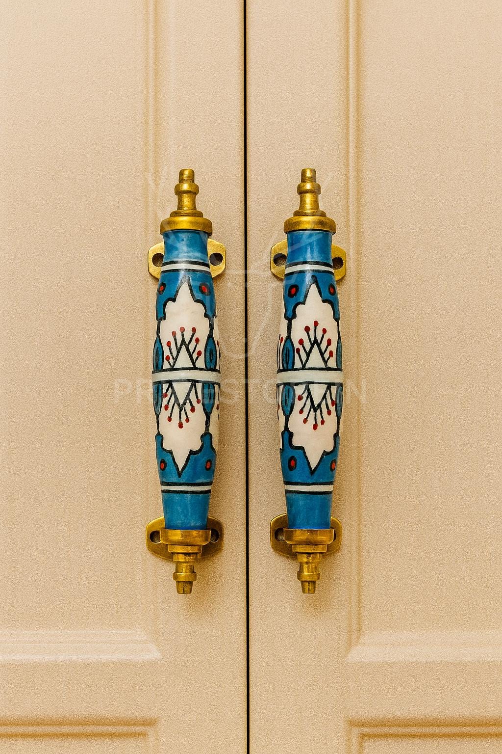 Boho Brass Cabinet Pulls Set