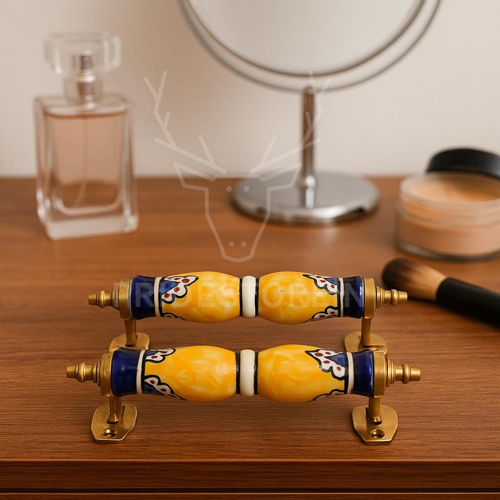 Boho Brass Cabinet Pulls Set