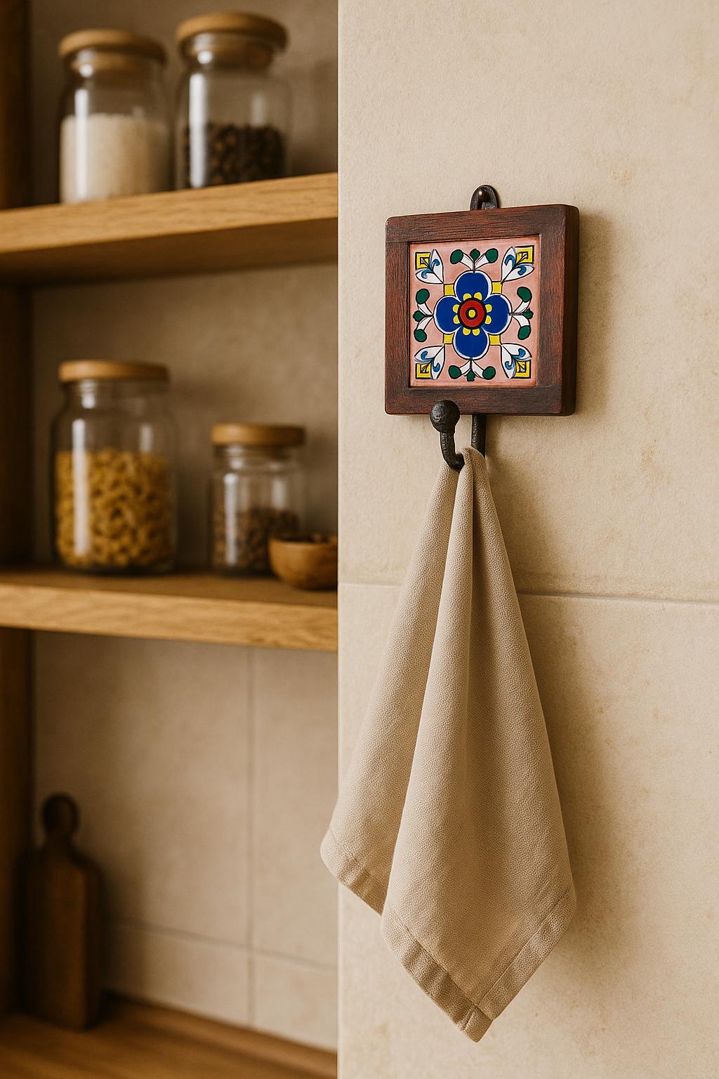 Stylish Wooden Hook Rack