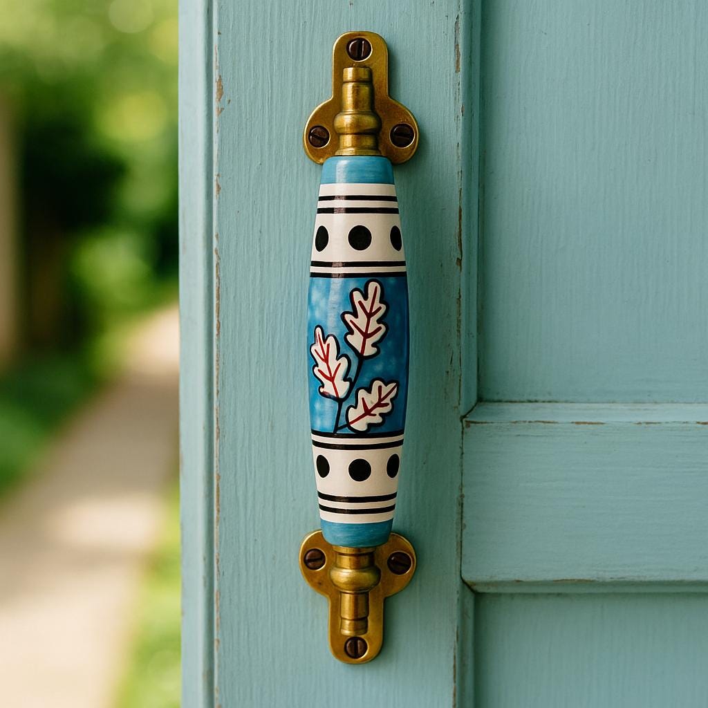 Royal Blue Ceramic Knobs Set